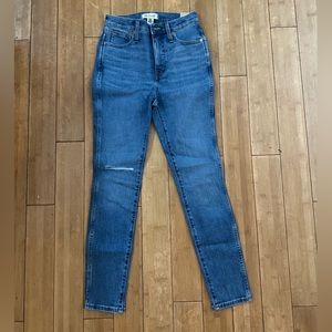 Madewell 10 inch high rise skinny jeans
